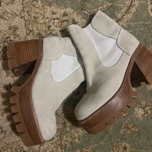 Free people platform cream boots